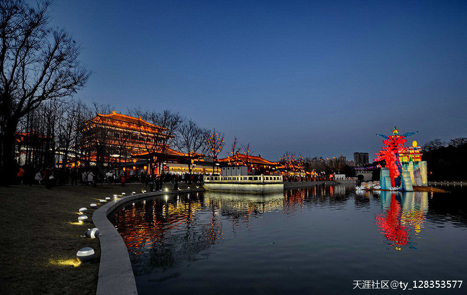 大唐芙蓉园灯展百图集【严建设】 今夜月明星稀，却好观灯<strongalt=