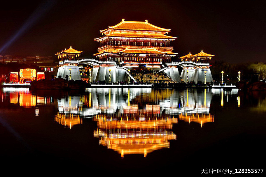 大唐芙蓉园灯展百图集【严建设】 今夜月明星稀，却好观灯<strongalt=