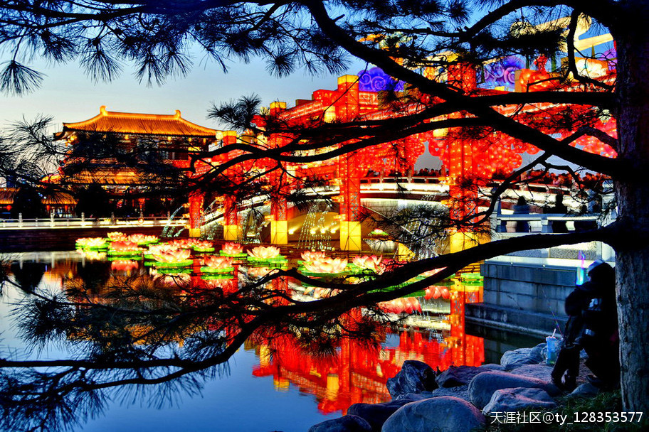 大唐芙蓉园灯展百图集【严建设】 今夜月明星稀，却好观灯<strongalt=