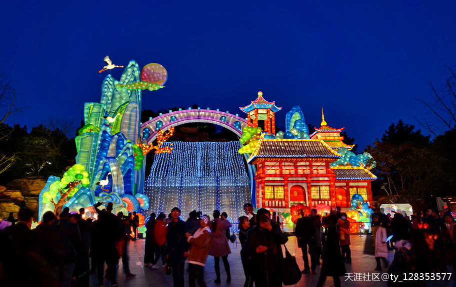 大唐芙蓉园灯展百图集【严建设】 今夜月明星稀，却好观灯<strongalt=