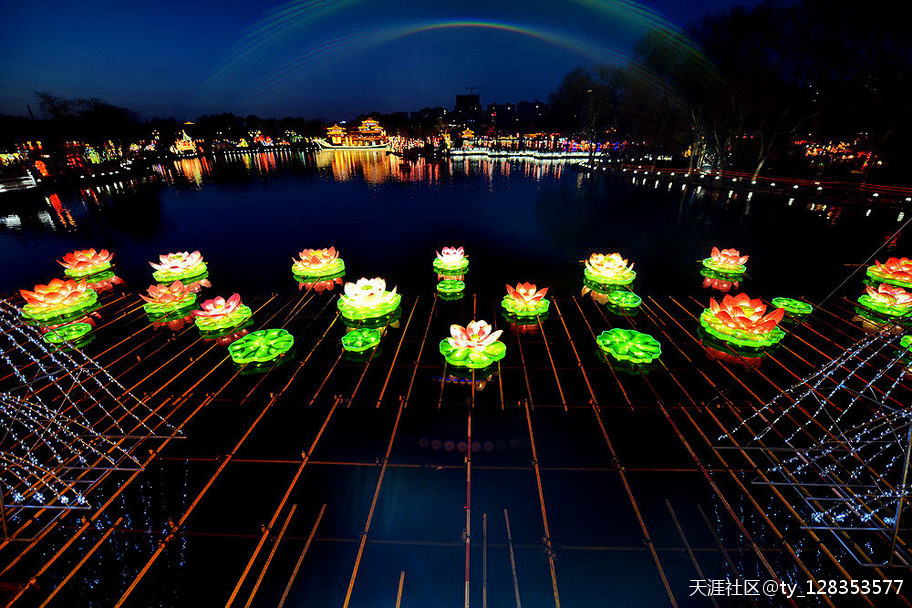大唐芙蓉园灯展百图集【严建设】 今夜月明星稀，却好观灯<strongalt=
