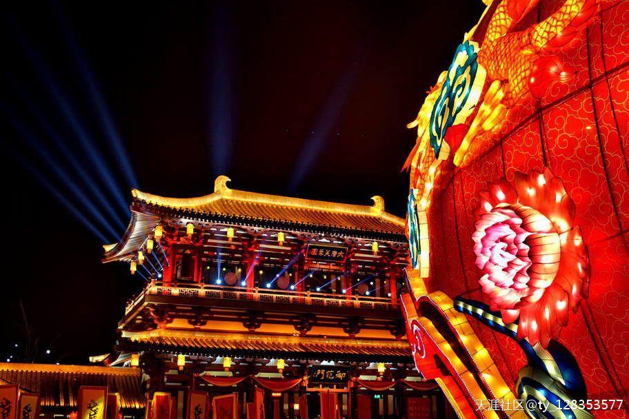 大唐芙蓉园灯展百图集【严建设】 今夜月明星稀，却好观灯<strongalt=