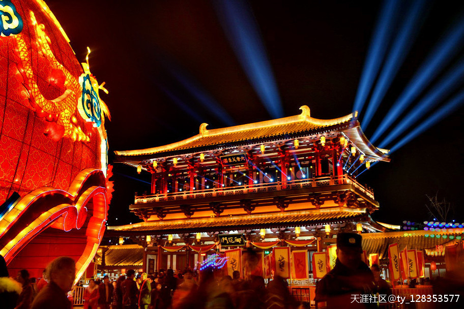 大唐芙蓉园灯展百图集【严建设】 今夜月明星稀，却好观灯<strongalt=