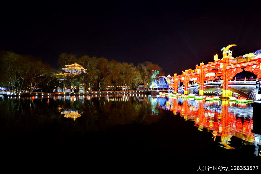 大唐芙蓉园灯展百图集【严建设】 今夜月明星稀，却好观灯<strongalt=