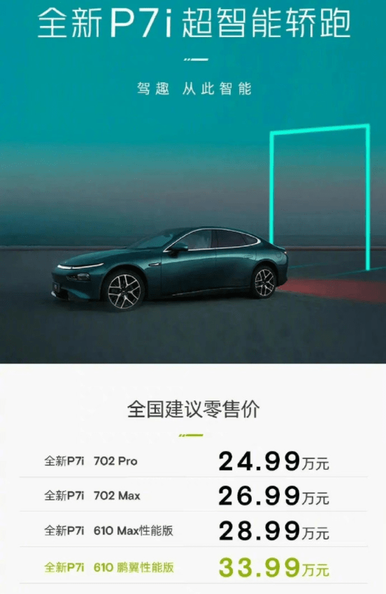 苹果版牛总管辅助:原创
                24.99万起，全新小鹏P7i正式上市，哪个配置更值得买？